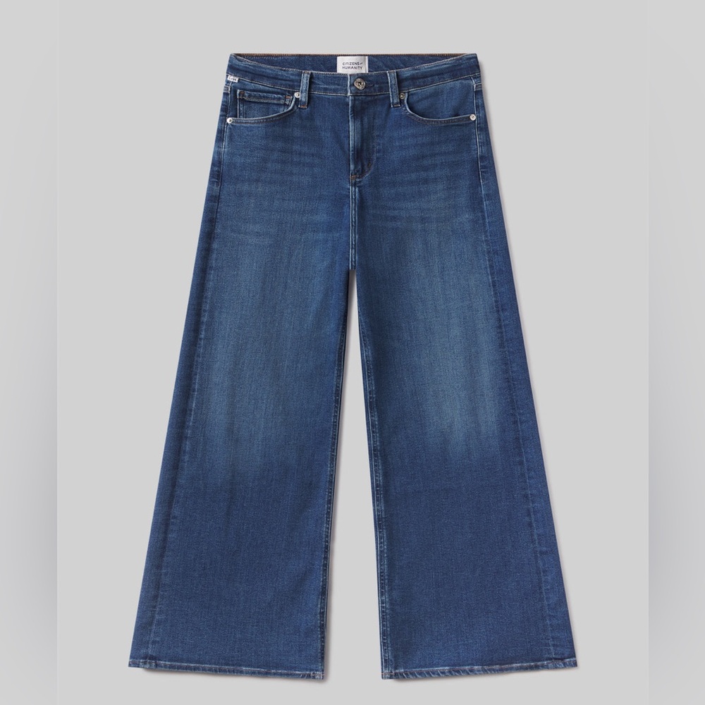 Citizens Of Humanity Lyra Long Wide Leg Jean Amber